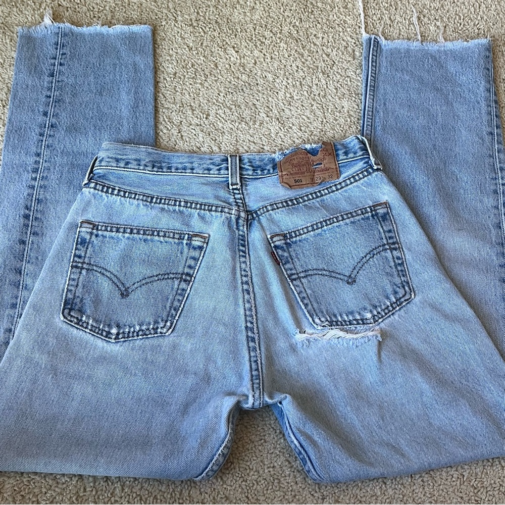 Vintage Levi 501 Jeans with Butt Rip